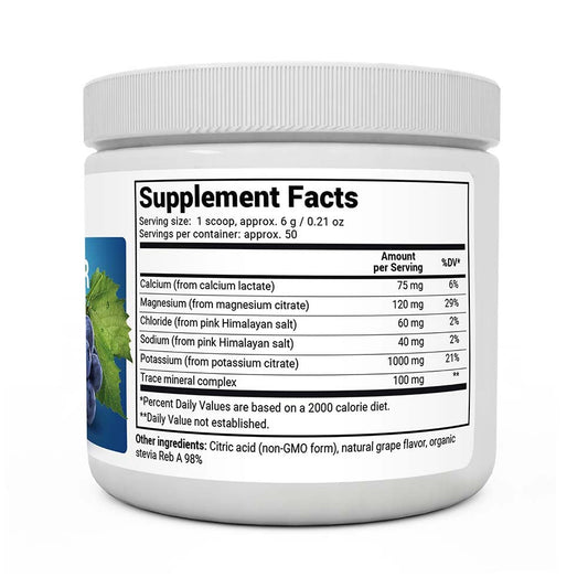 Electrolyte Powder Natural Grape 50 servings