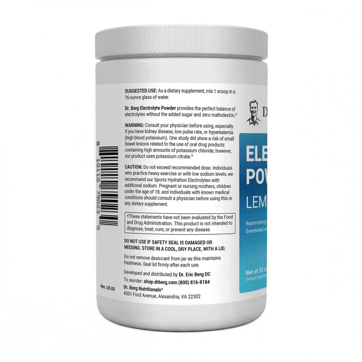 Electrolyte Powder Lemonade 100 Servings