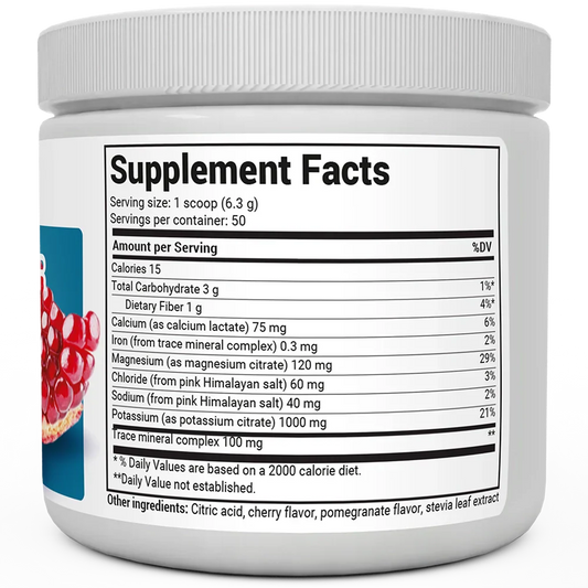 Electrolyte Powder Pomegranate & Cherry Natural Flavor 50 servings