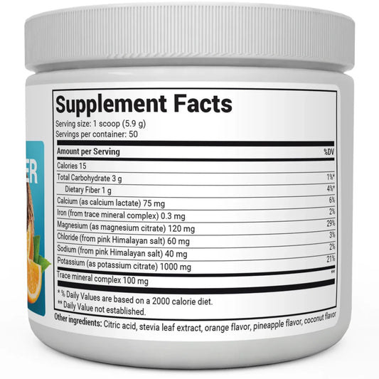 Electrolyte Powder Tropical Coconut, Pineapple and Orange 50 servings