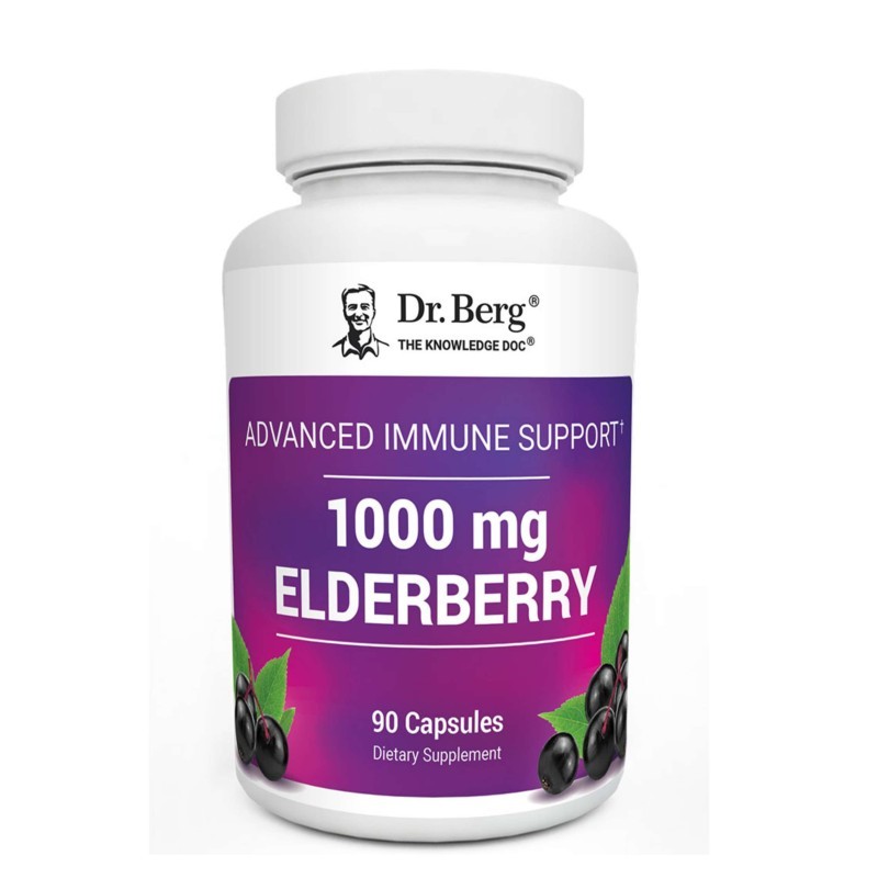 Advanced Immune Support with Elderberry – 1000 mg of Black Elderberry with Vitamin D3 & Zinc