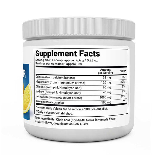 Electrolyte Powder Raspberry Lemon Flavor 50 servings