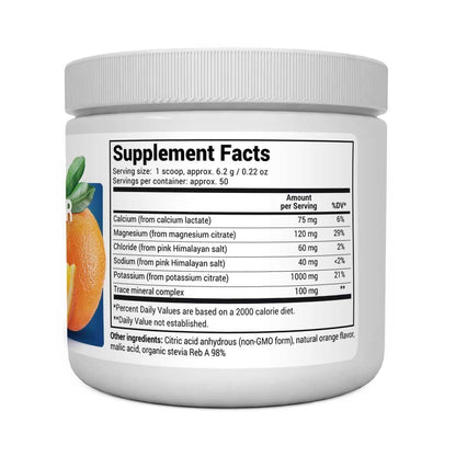 Electrolyte Powder Orange Natural Flavor