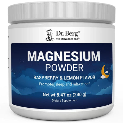 Magnesium Powder Drink Raspberry Lemon Flavor