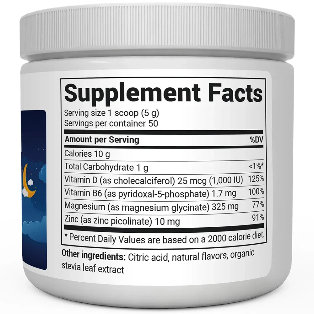Magnesium Powder Drink Raspberry Lemon Flavor
