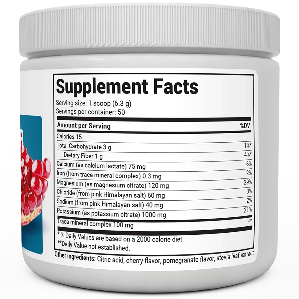 Electrolyte Powder Pomegranate & Cherry Natural Flavor 50 servings