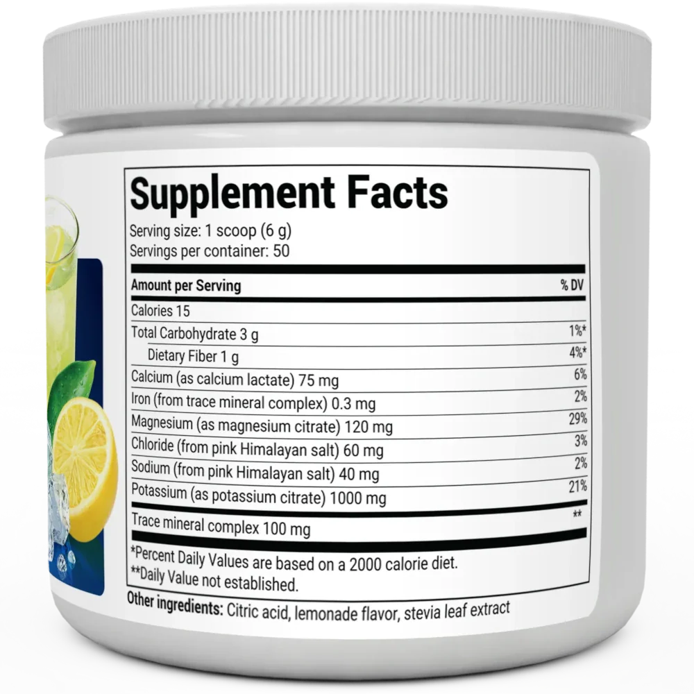 Electrolyte Powder Lemonade 50 servings