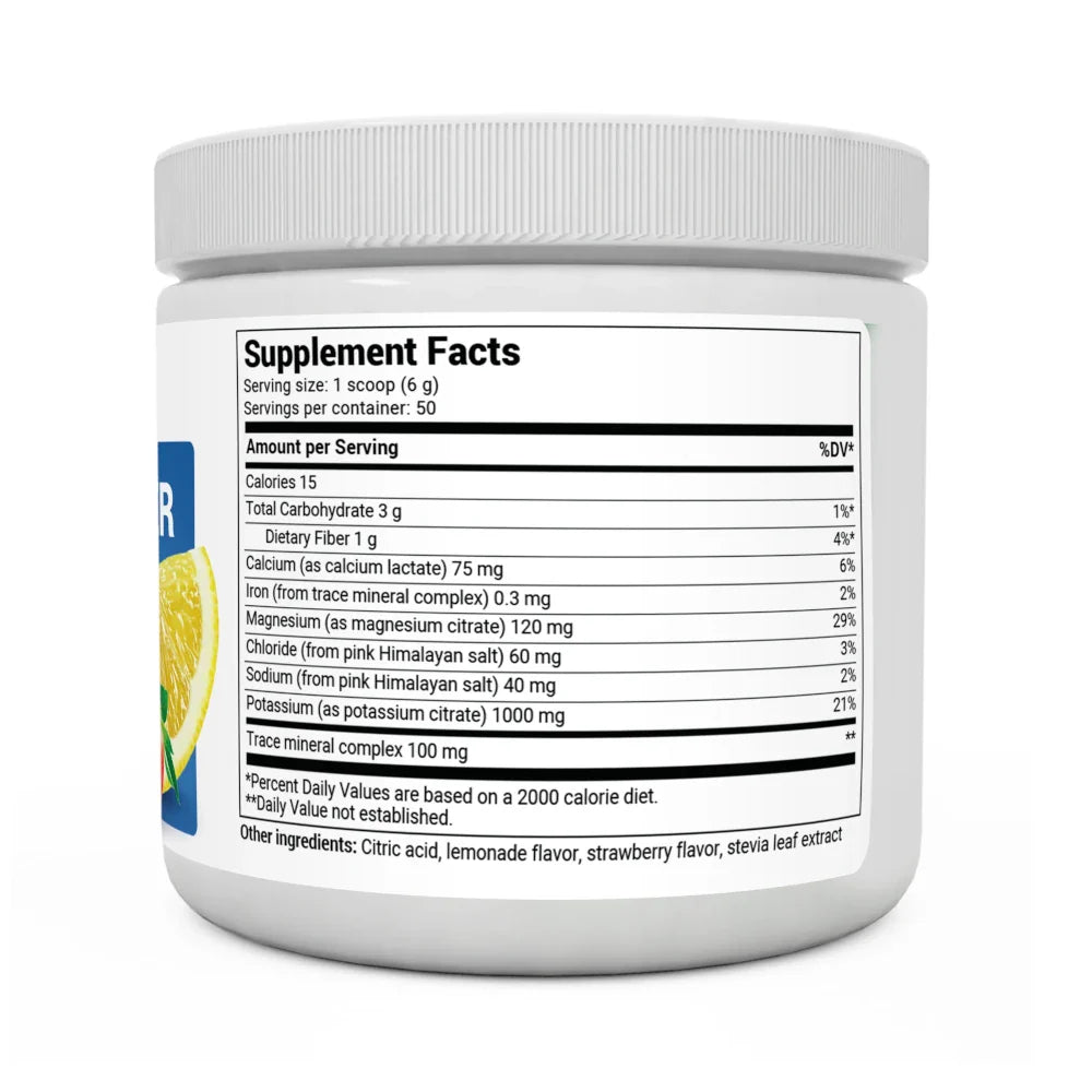 Electrolyte Powder Strawberry Lemonade Electrolyte 50 Serv