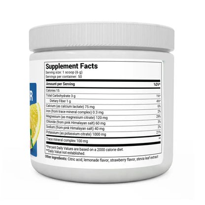 Electrolyte Powder Strawberry Lemonade Electrolyte 50 Serv