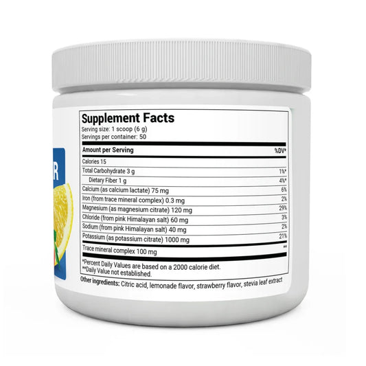 Electrolyte Powder Strawberry Lemonade Electrolyte 50 Serv