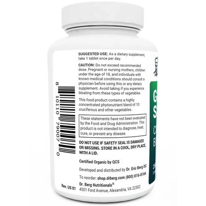 Greens Superfood Cruciferous Blend 250 Tablets